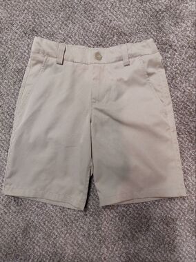 Under Armour Boys Khaki/Tan Athletic Shorts
